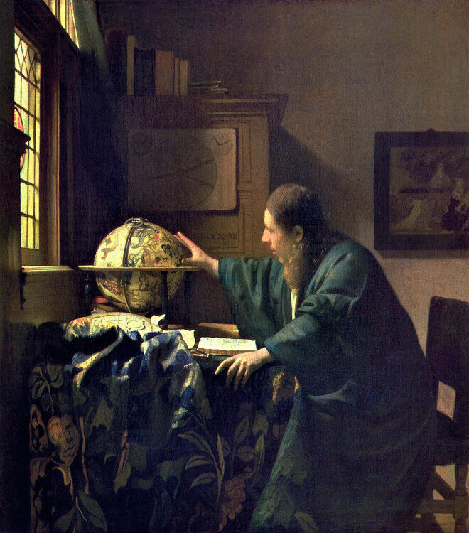 The Astronomer, Jan Vermeer Poster, Plakat, 35.2 × 40 cm