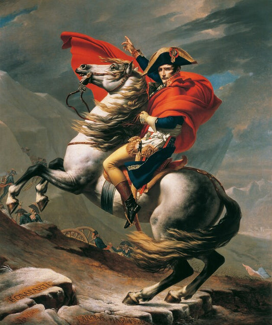 Napoleon Crossing the Alps on 20th May 1800, Jacques Louis David Poster, Plakat, 33.5 × 40 cm