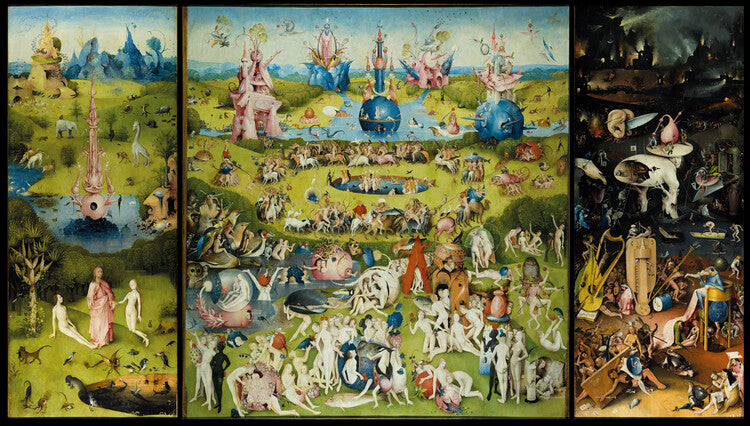 Der Garten der Lüste, Hieronymus Bosch Poster, Plakat, 40 × 22.2 cm