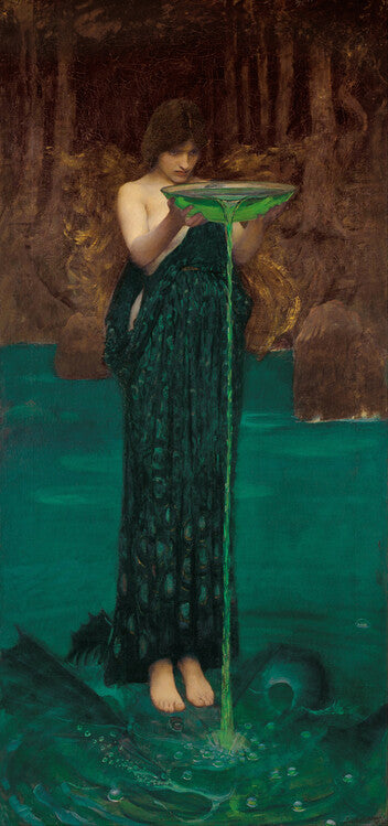 Circe Invidiosa, 1872, John William Waterhouse Poster, Plakat, 23.5 × 50 cm