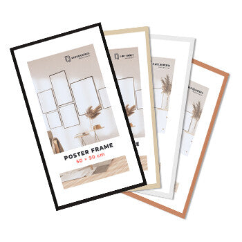 Rahmen für Poster 50×90 cm, Gold – Aluminium