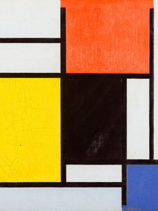 Composition with red, Piet Mondrian Poster, Plakat, 30 × 40 cm
