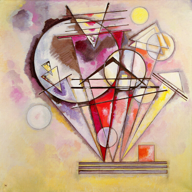 On the Points (1928), Wassily Kandinsky Poster, Plakat, 40 × 40 cm