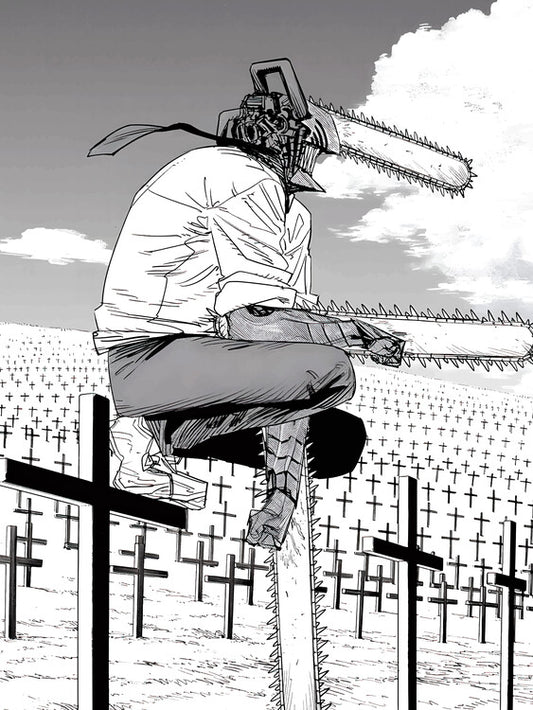 Leinwand Poster, Bilder Sad Chainsaw, 60 × 80 cm