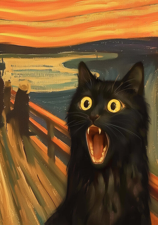 Leinwand Poster, Bilder Kitty scream, 70 × 100 cm