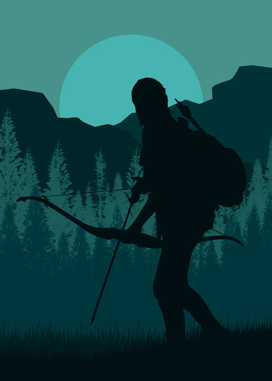 Leinwand Poster, Bilder Last Archery Survival, 65 × 90 cm