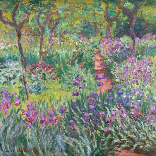 The Garden in Giverny, Claude Monet Poster, Plakat, 40 × 40 cm