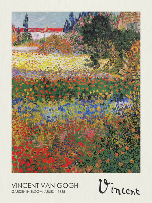Garden in Bloom, Arles (1888), Vincent van Gogh Poster, Plakat, 30 × 40 cm
