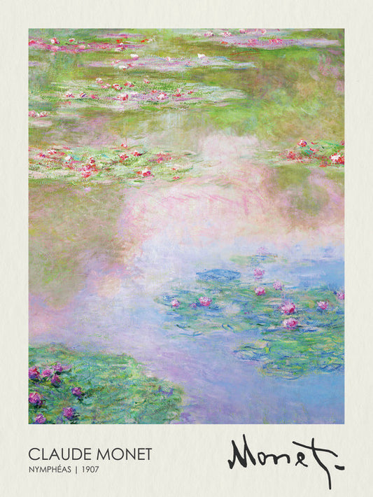 Nymphéas (1907), Claude Monet Poster, Plakat, 30 × 40 cm