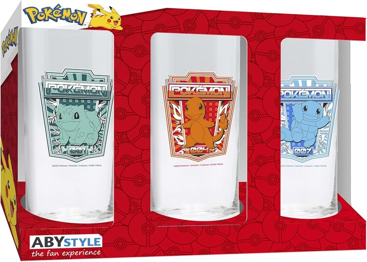 Glas Pokemon - Kanto Starter's, 0,29 l
