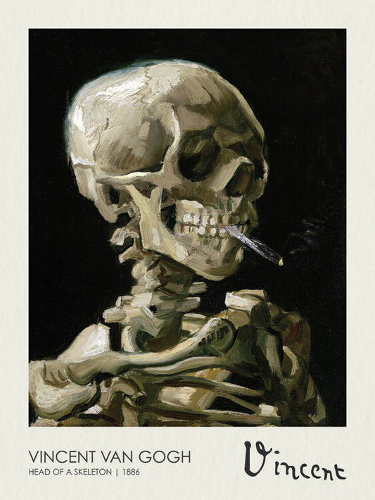 Head of a Skeleton (1886), Vincent van Gogh Poster, Plakat, 30 × 40 cm