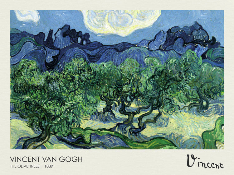 The Olive Trees (1889), Vincent van Gogh Poster, Plakat, 40 × 30 cm