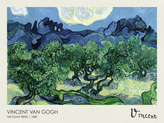 The Olive Trees (1889), Vincent van Gogh Poster, Plakat, 40 × 30 cm