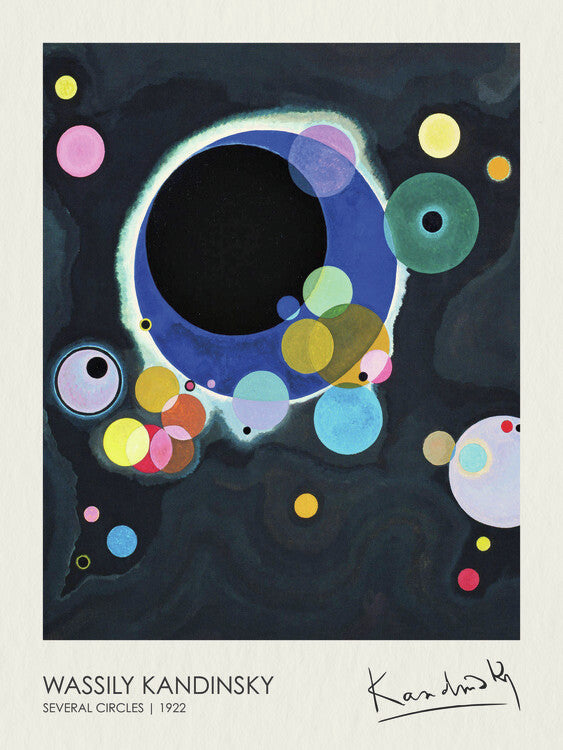 Several Circles (1922), Wassily Kandinsky Poster, Plakat, 30 × 40 cm