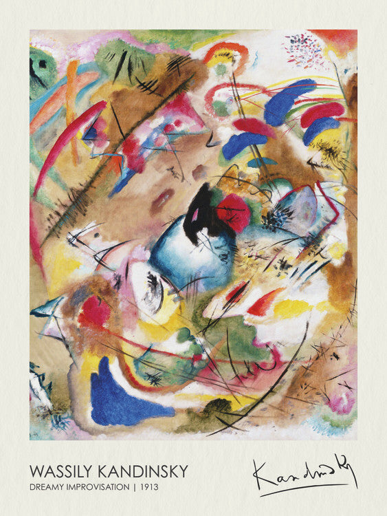 Dreamy Improvisation (1913), Wassily Kandinsky Poster, Plakat, 30 × 40 cm