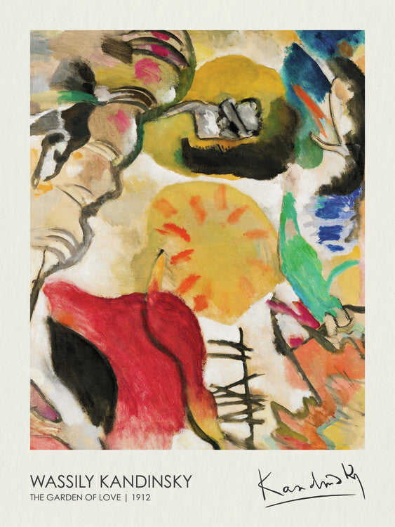 The Garden of Love (1912), Wassily Kandinsky Poster, Plakat, 30 × 40 cm