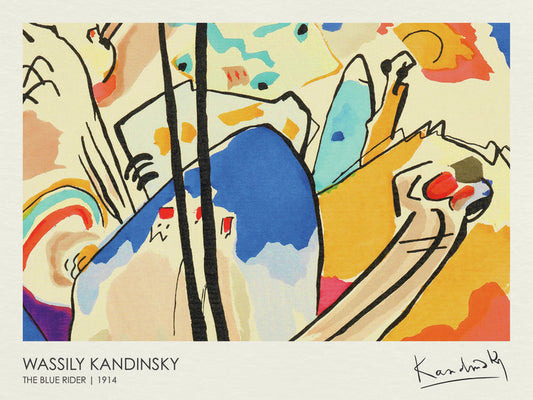 The Blue Rider (1914), Wassily Kandinsky Poster, Plakat, 40 × 30 cm