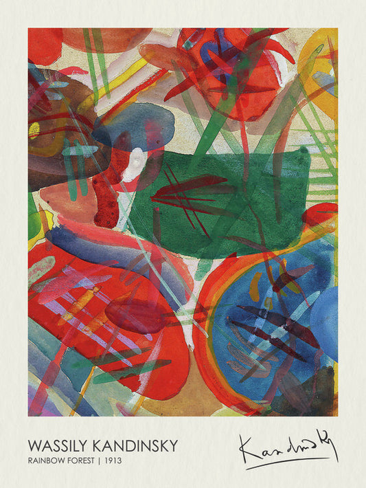 Rainbow Forest (1913), Wassily Kandinsky Poster, Plakat, 30 × 40 cm