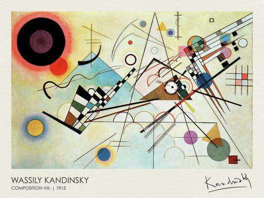 Composition VIII. (1915), Wassily Kandinsky Poster, Plakat, 40 × 30 cm