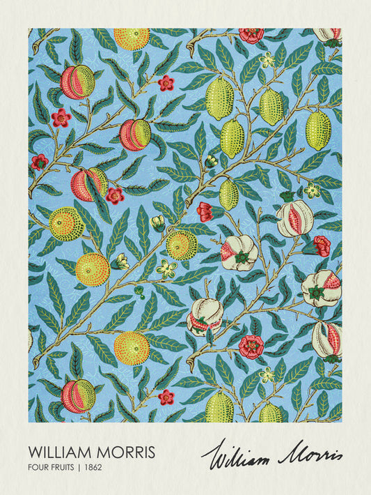 Leinwand Poster, Bilder Four Fruits (1862), William Morris, 60 × 80 cm