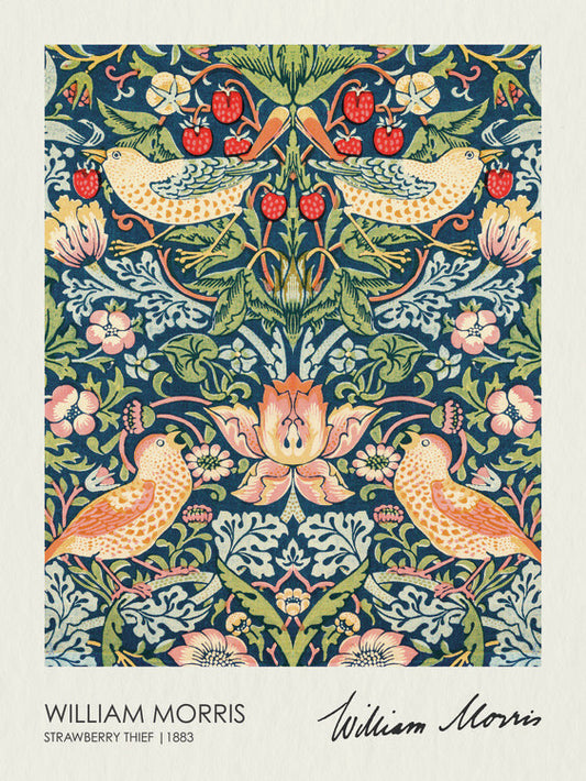 Strawberry Thief (1883), William Morris Poster, Plakat, 30 × 40 cm