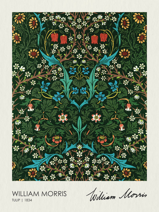 Tulip Blackthorn (1834), William Morris Poster, Plakat, 30 × 40 cm