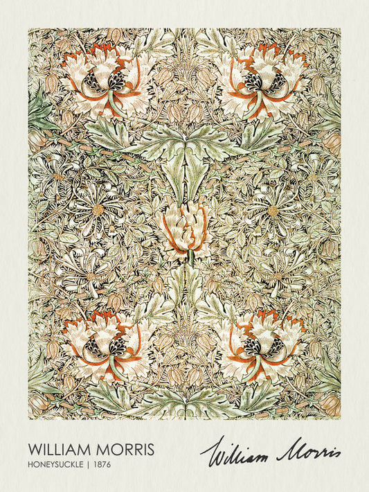 Honeysuckle (1876), William Morris Poster, Plakat, 30 × 40 cm