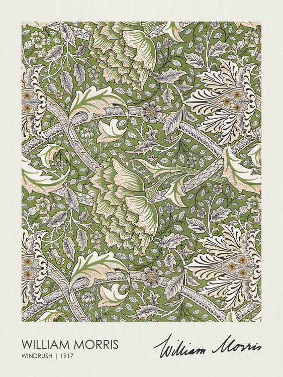 Windrush (1917), William Morris Poster, Plakat, 30 × 40 cm