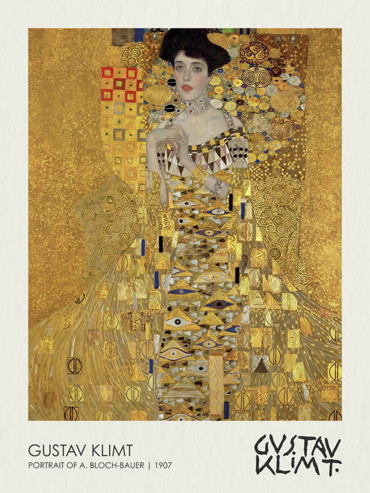 Portrait of Adele Bloch-Bauer I (1907), Gustav Klimt Poster, Plakat, 30 × 40 cm
