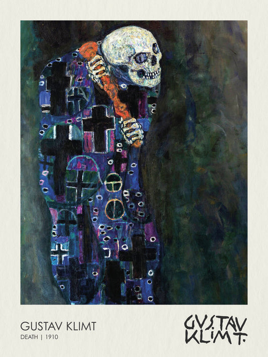 Death (Skull) 1910, Gustav Klimt Poster, Plakat, 30 × 40 cm