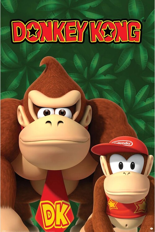 Nintendo - Donkey Kong And Diddy Kong Poster, Plakat, 61 × 91.5 cm