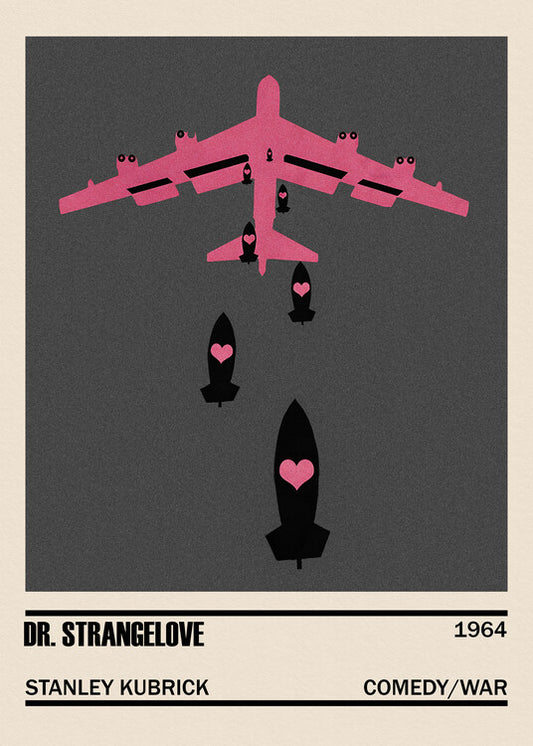 Leinwand Poster, Bilder Dr. Strangelove Movie Minimalist, 65 × 90 cm