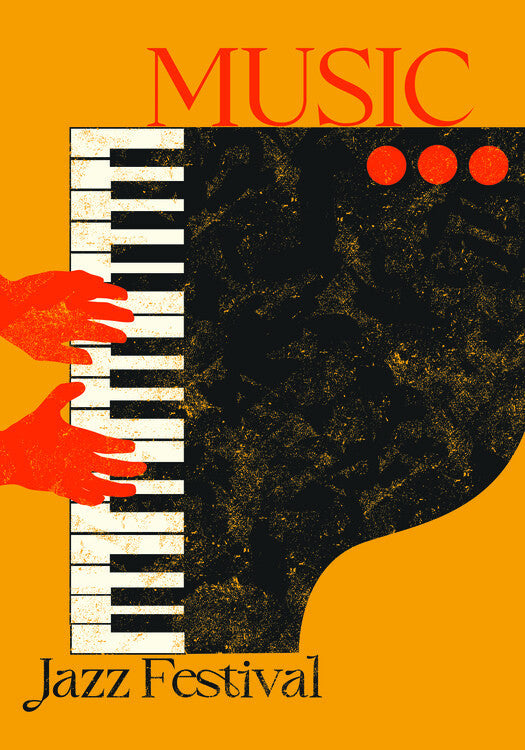 Leinwand Poster, Bilder Jazz Poster, 70 × 100 cm