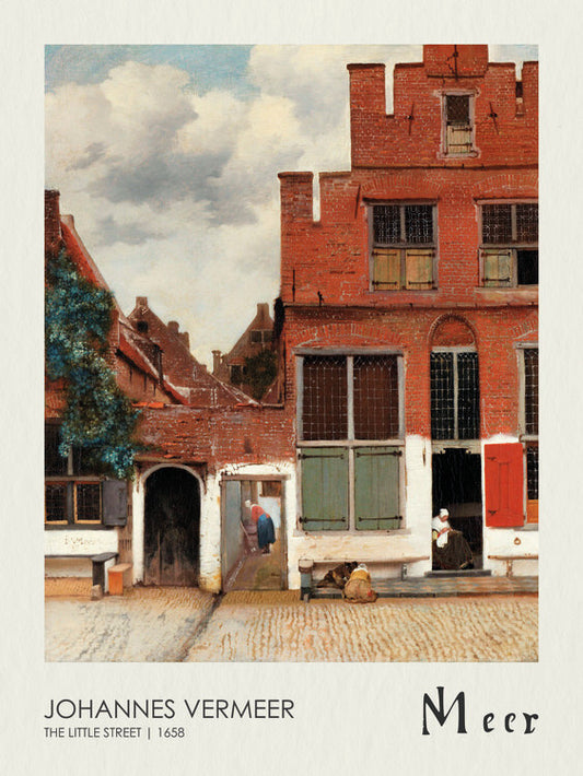 The Little Street (1658), Johannes Vermeer Poster, Plakat, 30 × 40 cm