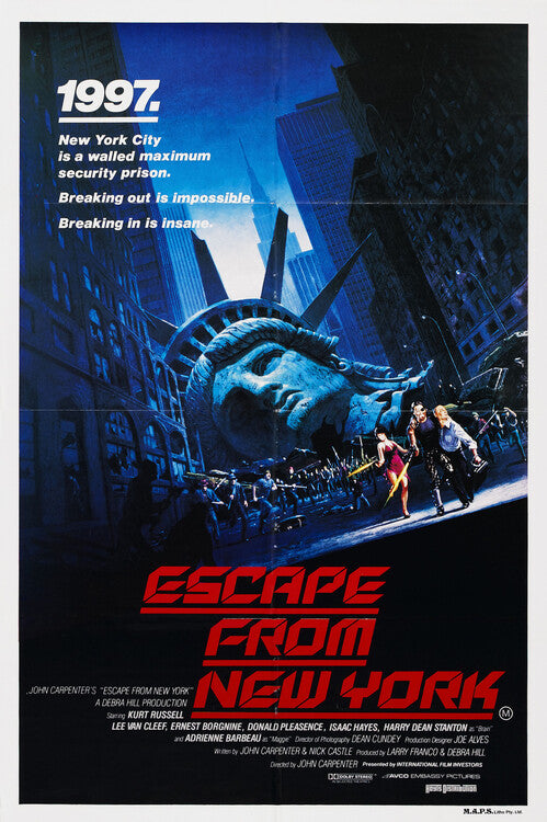 Escape From New York 02 Poster, Plakat, 26.7 × 40 cm