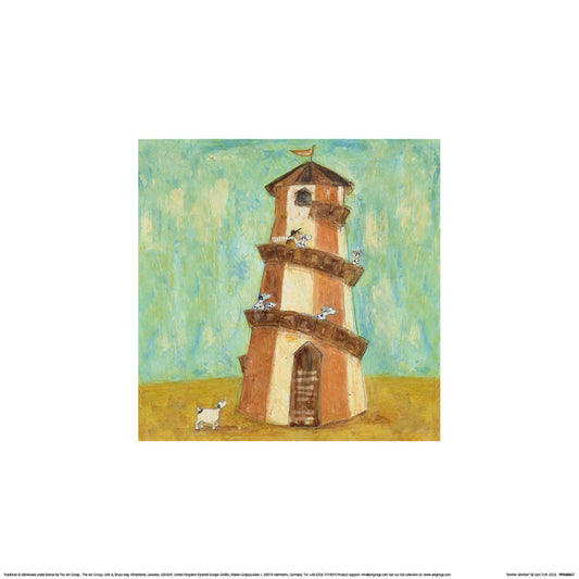 Kunstdruck Sam Toft - Helter Skelter, 30 × 30 cm