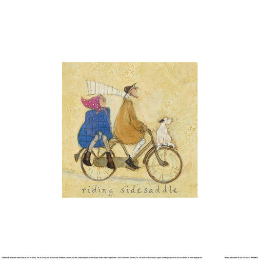 Kunstdruck Sam Toft - Riding Sidesaddle, 30 × 30 cm