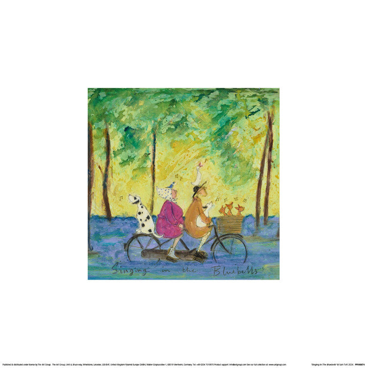 Kunstdruck Sam Toft - Singing in the Bluebells, 30 × 30 cm