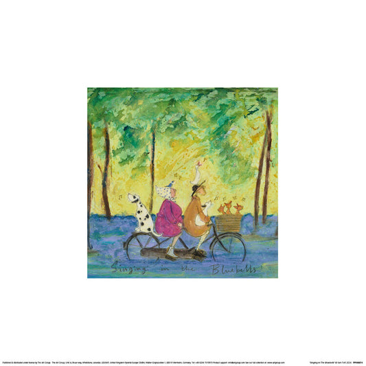 Kunstdruck Sam Toft - Singing in the Bluebells, 30 × 30 cm