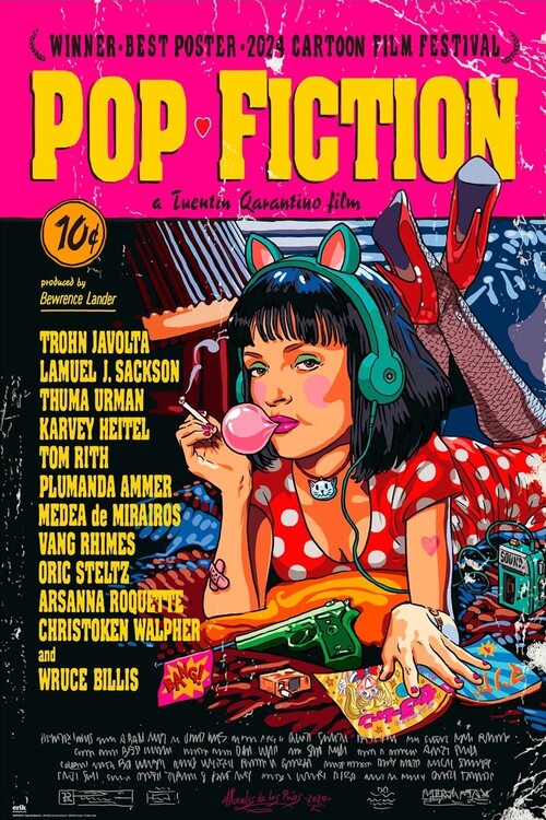 Pulp Fiction Poster, Plakat, 61 × 91.5 cm