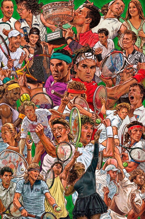 Legends of the Tennis Poster, Plakat, 61 × 91.5 cm