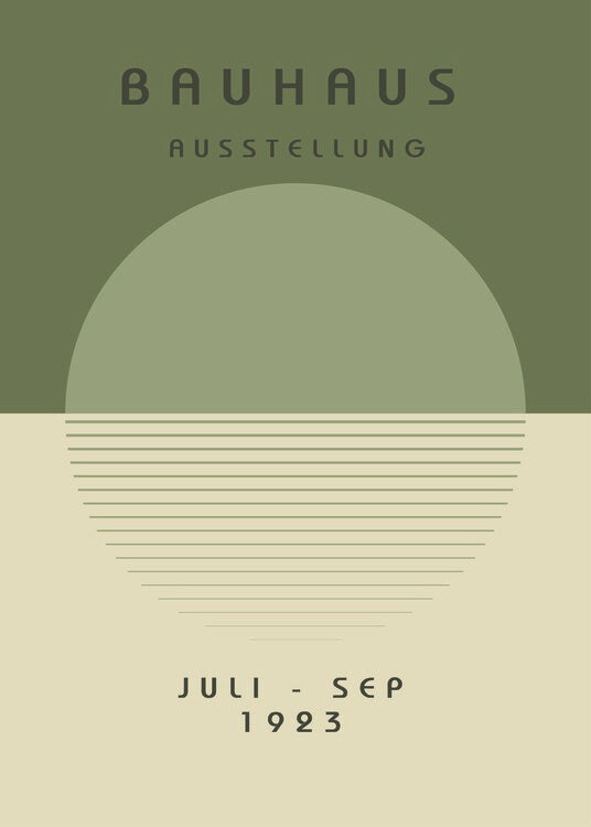 Leinwand Poster, Bilder Bauhaus Juli Sep 1923, 65 × 90 cm