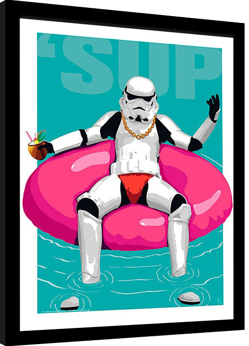 Star Wars: Original Stormtrooper - Pool Boy Gerahmte Poster, Bilder, 34.3 × 44.5 cm