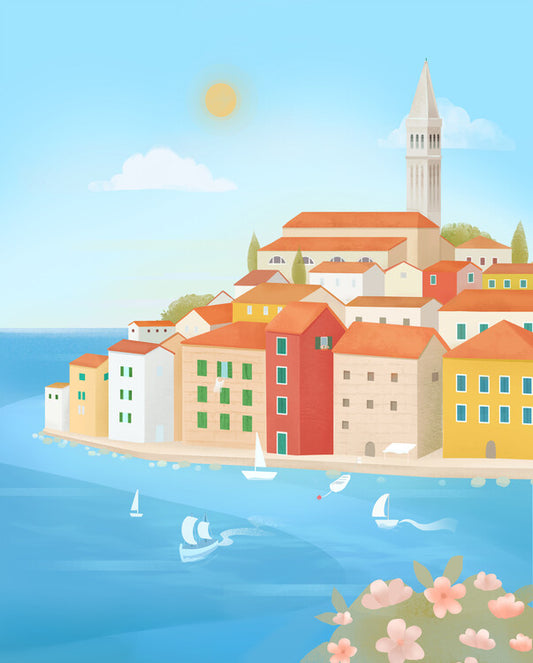 Leinwand Poster, Bilder Rovinj, Croatia, 65 × 80 cm