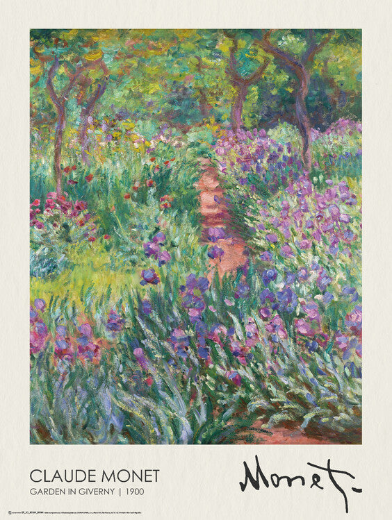 The Artist’s Garden in Giverny (1900), Claude Monet Poster, Plakat, 45 × 60 cm
