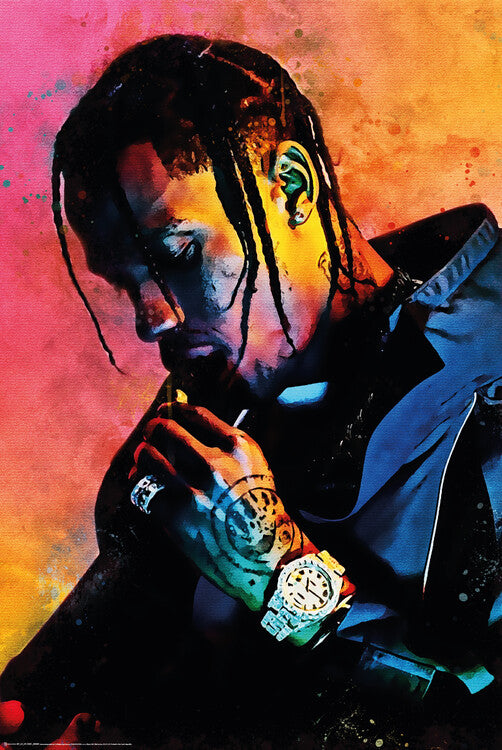 Travis Scott Poster, Plakat, 61 × 91.5 cm