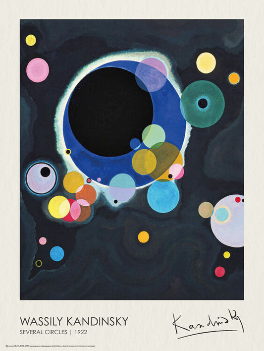 Several Circles (1922), Wassily Kandinsky Poster, Plakat, 45 × 60 cm