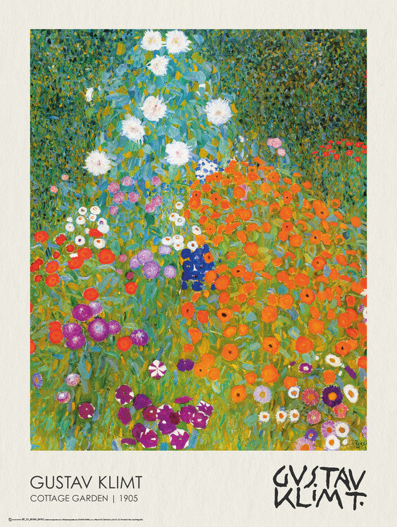 Cottage Garden (1905), Gustav Klimt Poster, Plakat, 45 × 60 cm