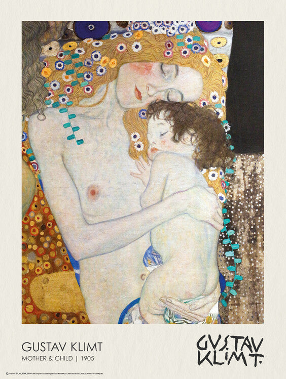 Mother and Child (1905), Gustav Klimt Poster, Plakat, 45 × 60 cm