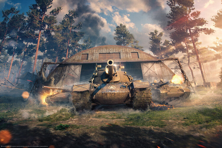 World of Tanks - Back In Action Poster, Plakat, 91.5 × 61 cm